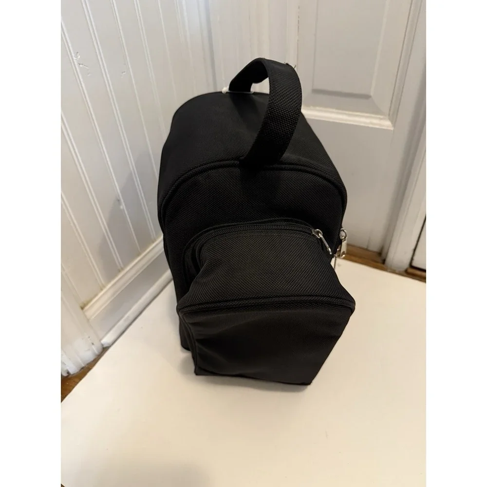 Travel Bag for Men and Women w/ 3 Shoe Compartment‎ Pockets Carry-on Black